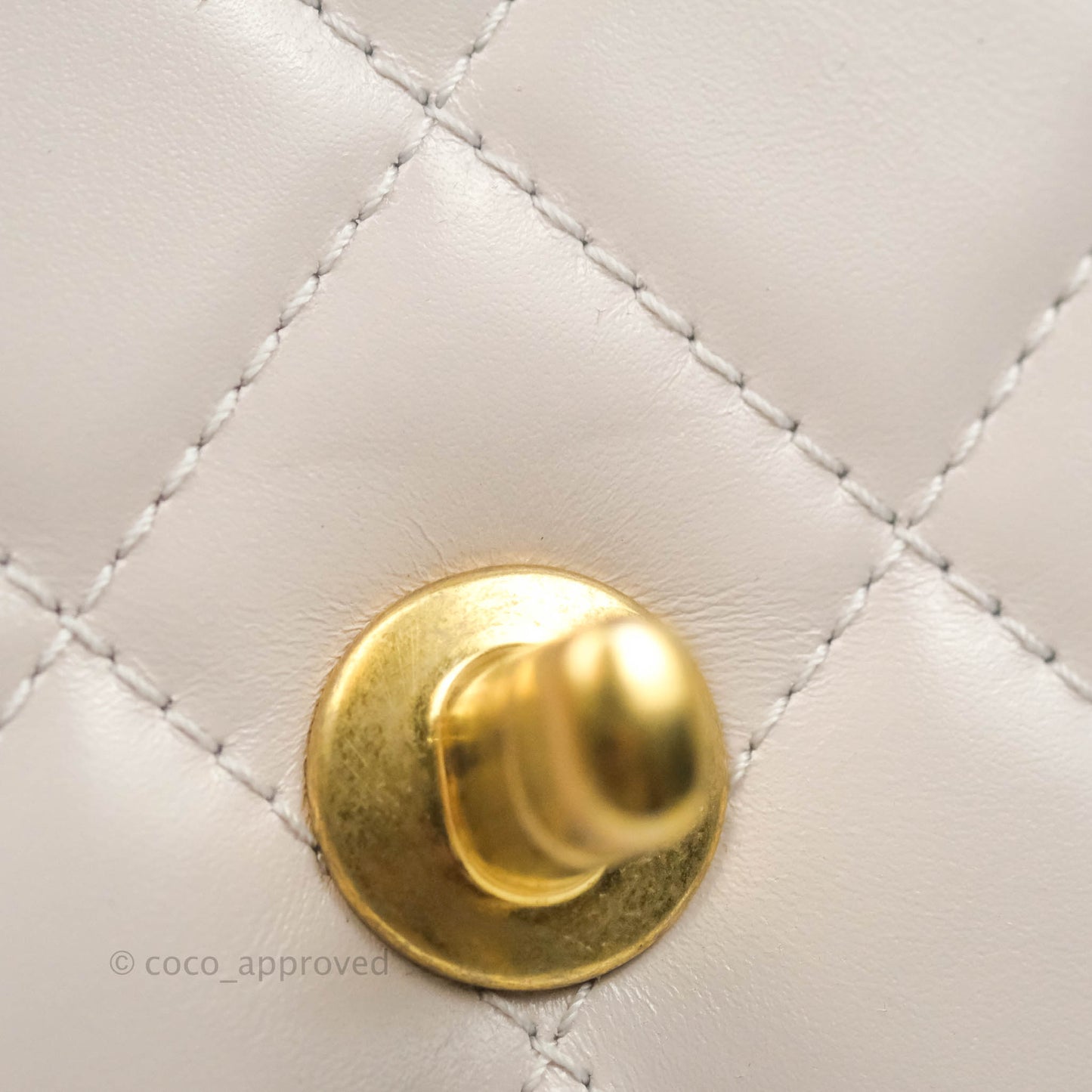 Chanel Mini Flap Light Lilac Glazed Calfskin Aged Gold Hardware