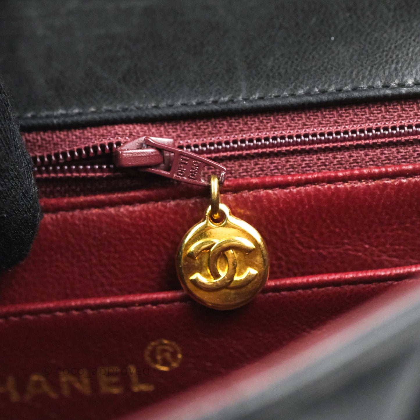 Chanel Vintage Small Quilted Classic Diana Flap Bag Black Lambskin 24K Gold Hardware