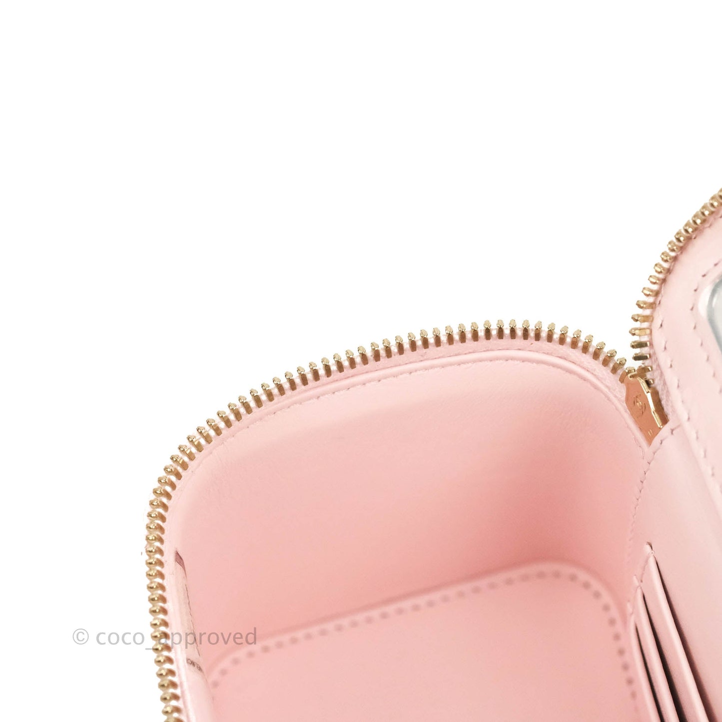 Chanel Classic Vanity with Chain Pink Caviar Gold Hardware