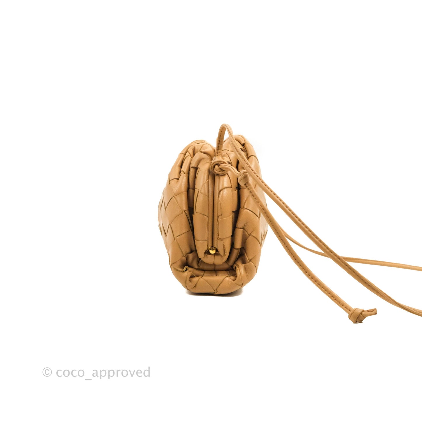Bottega Veneta Nappa Intrecciato The Mini Pouch Carmel