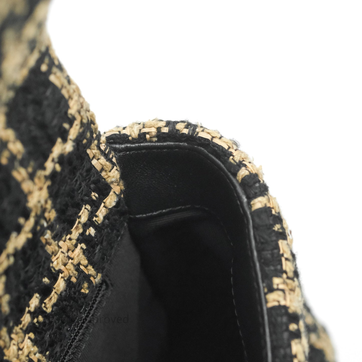 Chanel 19 Small Tweed Black Beige Mixed Hardware