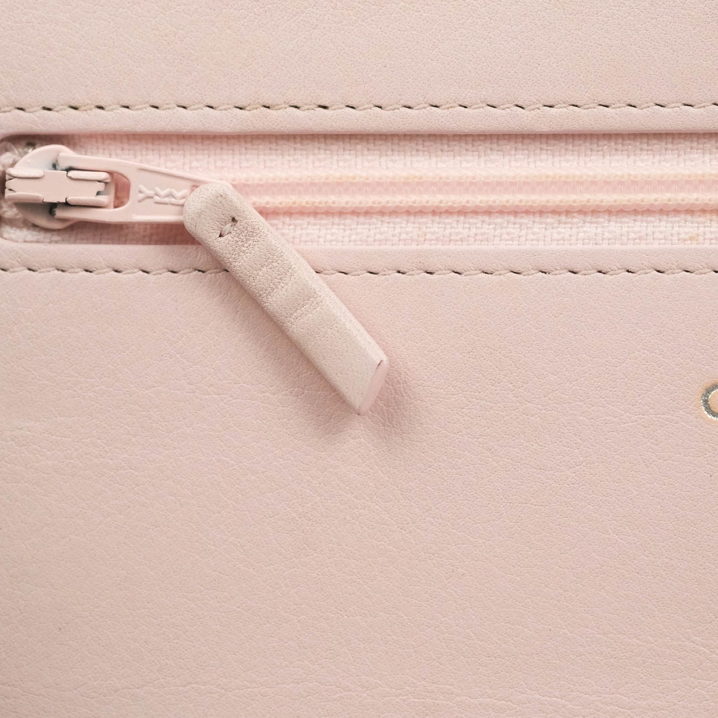 Chanel Deauville Wallet On Chain WOC Pink Canvas Silver Hardware
