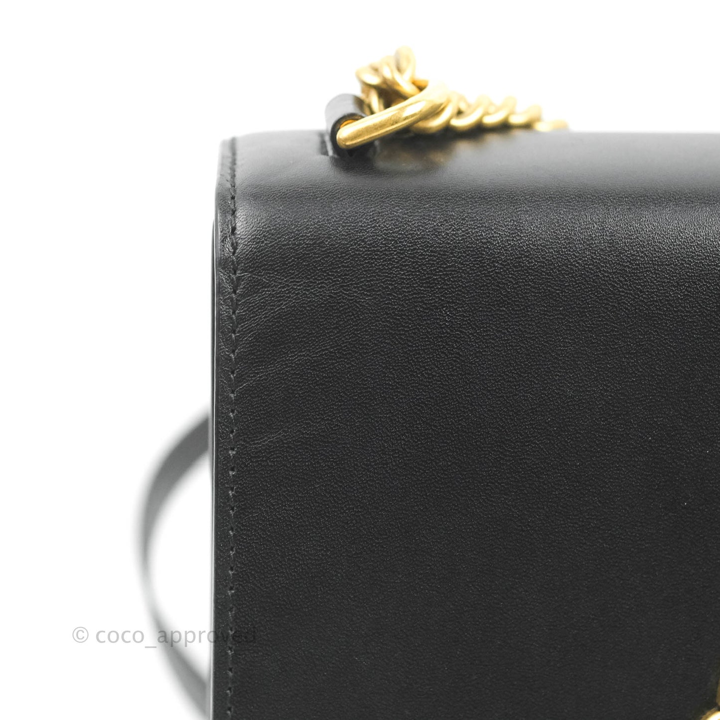 Balenciaga Small Sharp Chain Shoulder Bag Black Box Calfskin