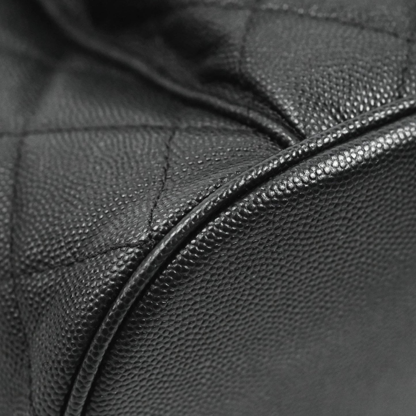 Chanel Quilted Black Caviar Duma Backpack Bag Gold Hardware