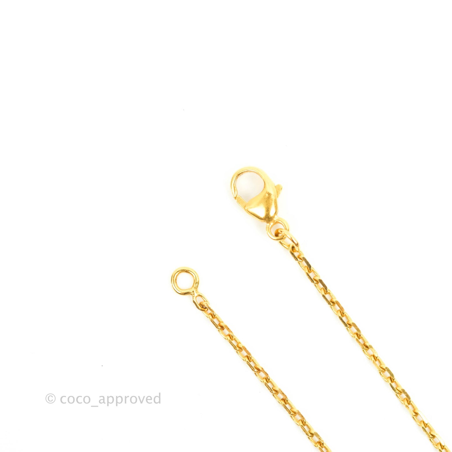 Hermès Mini Pop H White Pendant Necklace Gold Hardware