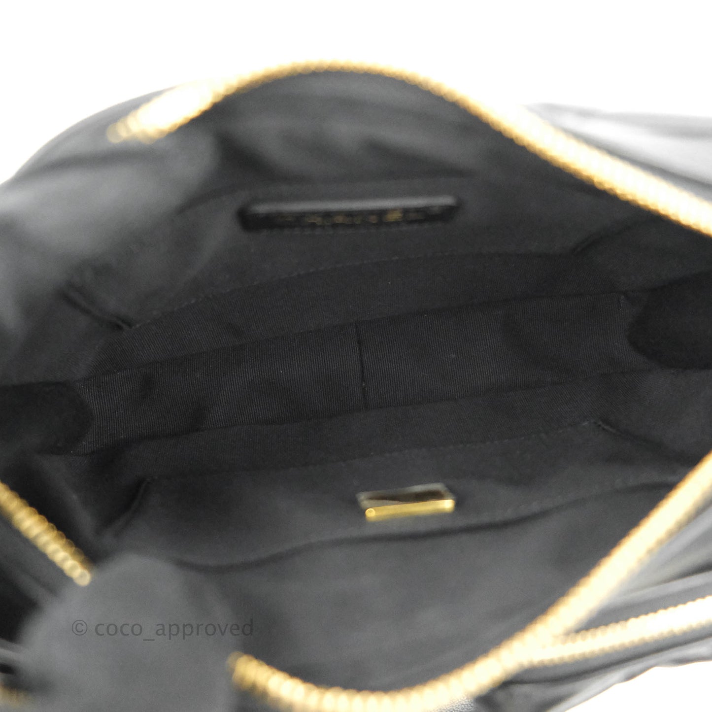 Chanel Quilted Small Camera Case Black Calfskin