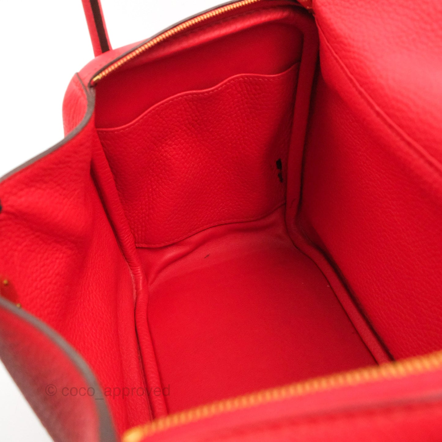 Hermès Lindy 26 Rouge de Coeur Clemence Gold Hardware