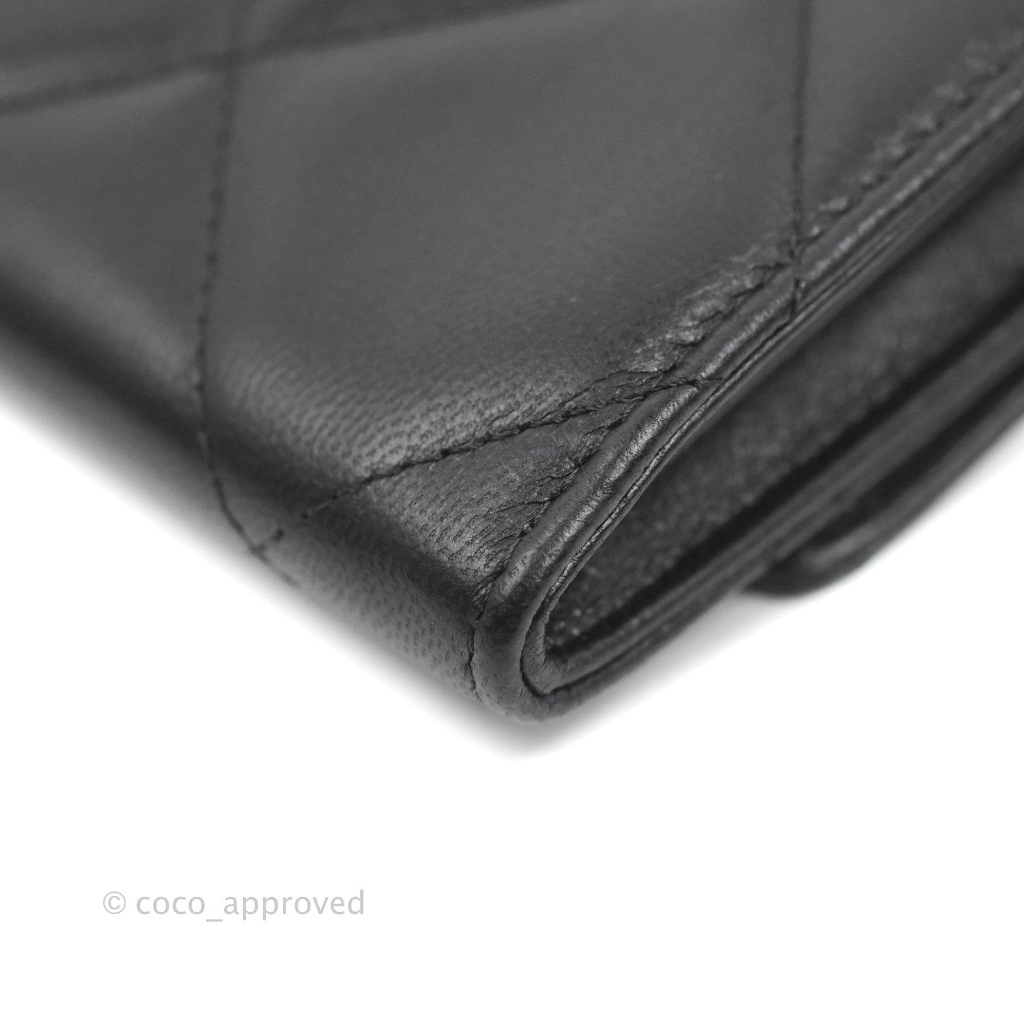 Chanel 19 Card Holder With Chain Black Mixed Hardware