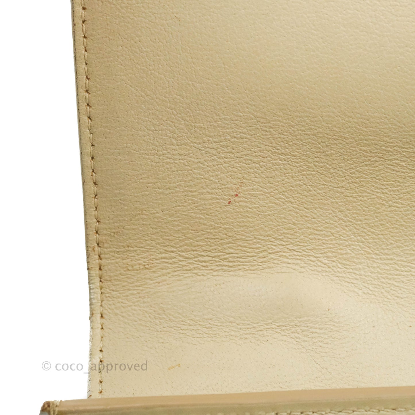Celine Small Sleek Calfskin Tri-Color Trapeze Ivory