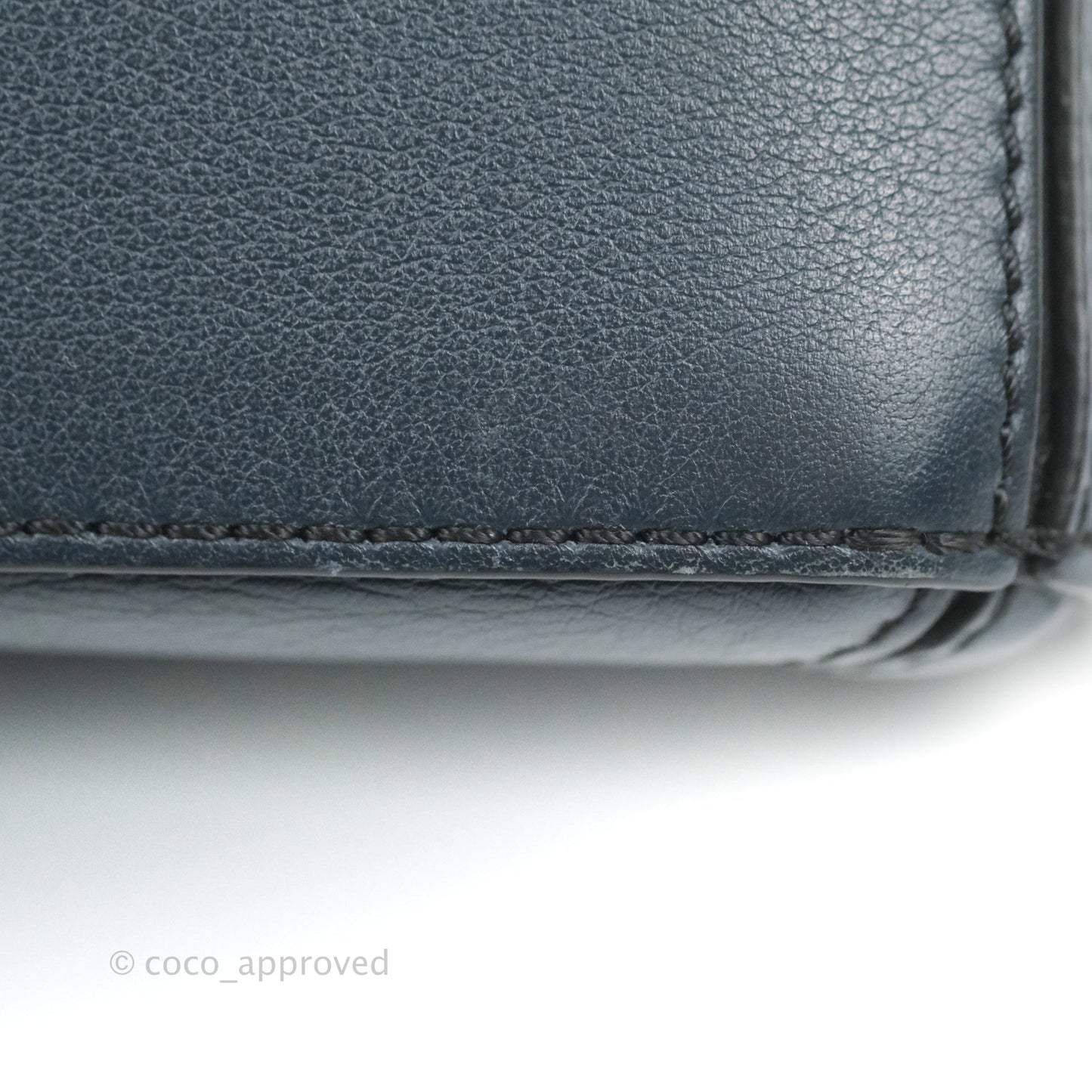 Loewe Mini Puzzle Bag Black/White/Navy Calfskin Gold Hardware