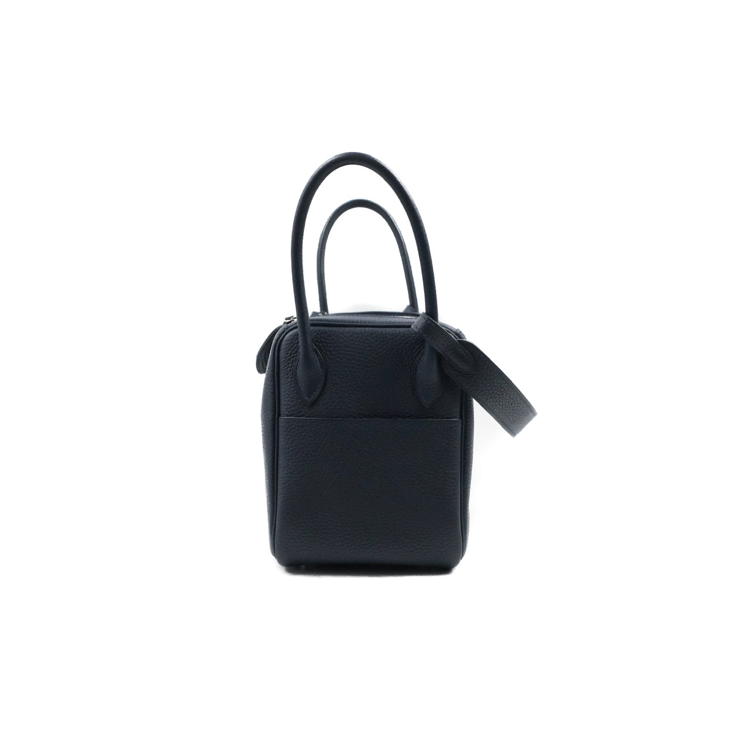 Hermès Lindy 26 Bleu Nuit Clemence Silver Hardware