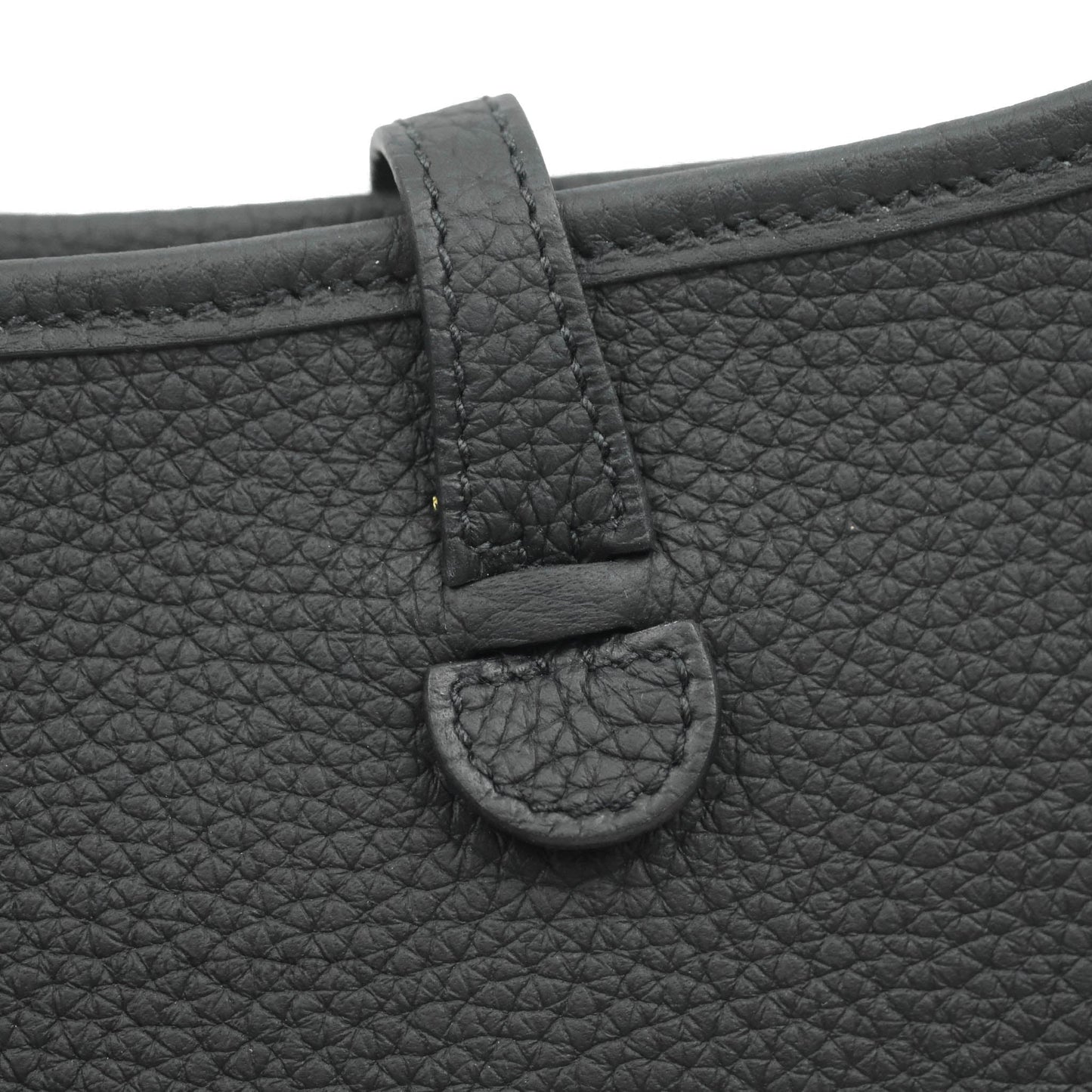 Hermès Clemence Mini Evelyne TPM Black Gold Hardware
