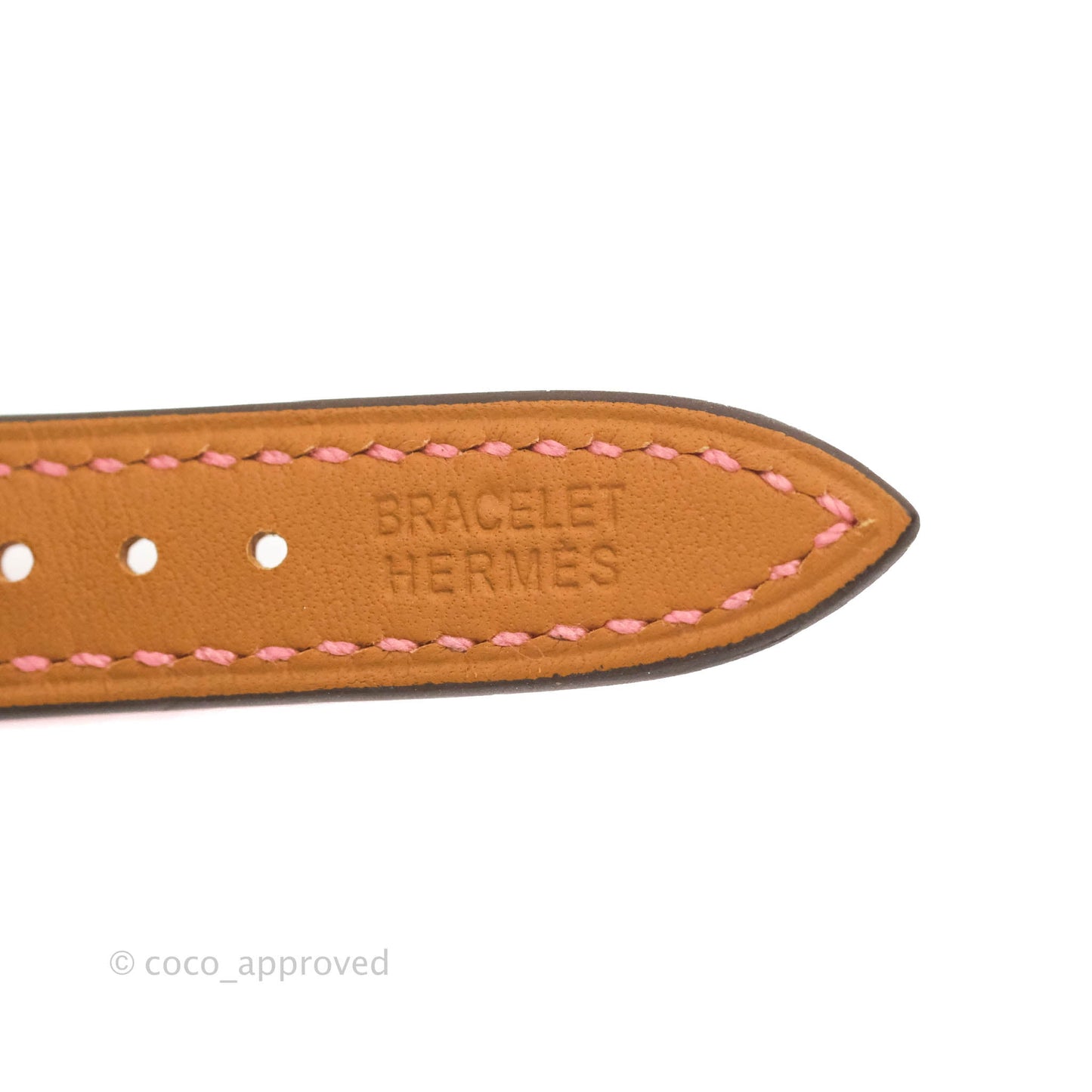 Hermès Cape Cod Steel Watch PM Pink Swift Calfskin
