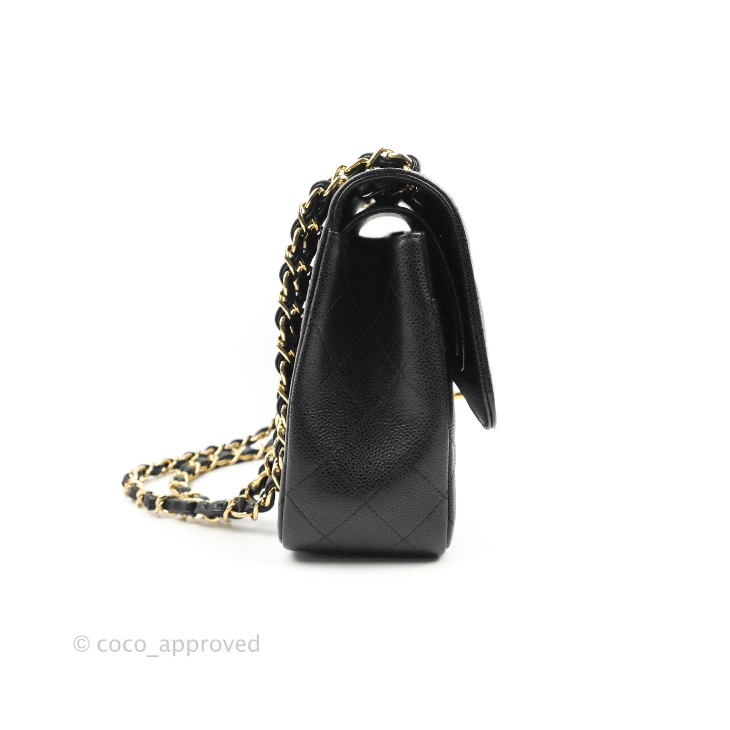 Chanel Jumbo Double Flap Black Caviar Gold Hardware⁣⁣
