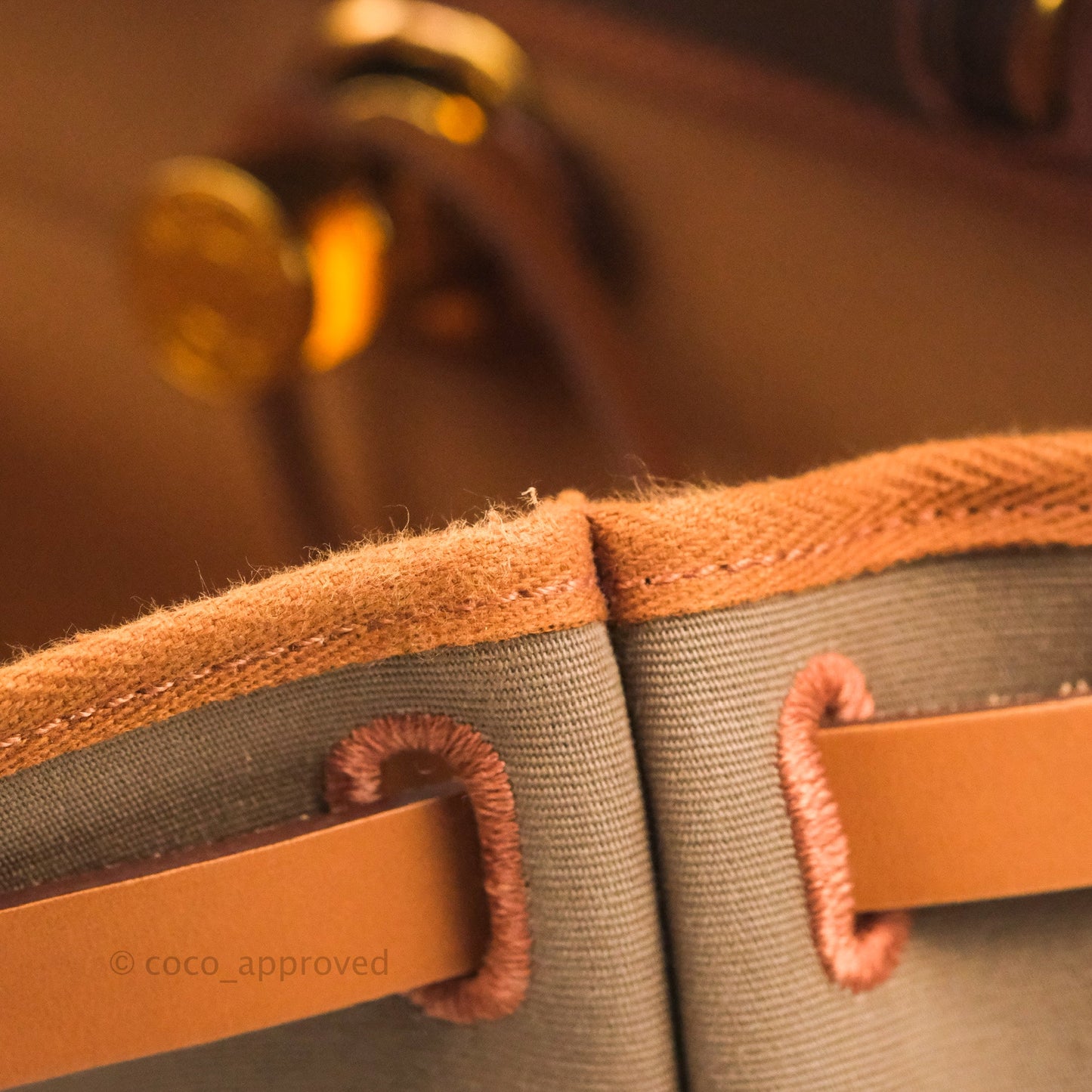 Hermès Retourne Herbag Zip 31 Etoupe-Dune/Fauve Canvas Gold Hardware