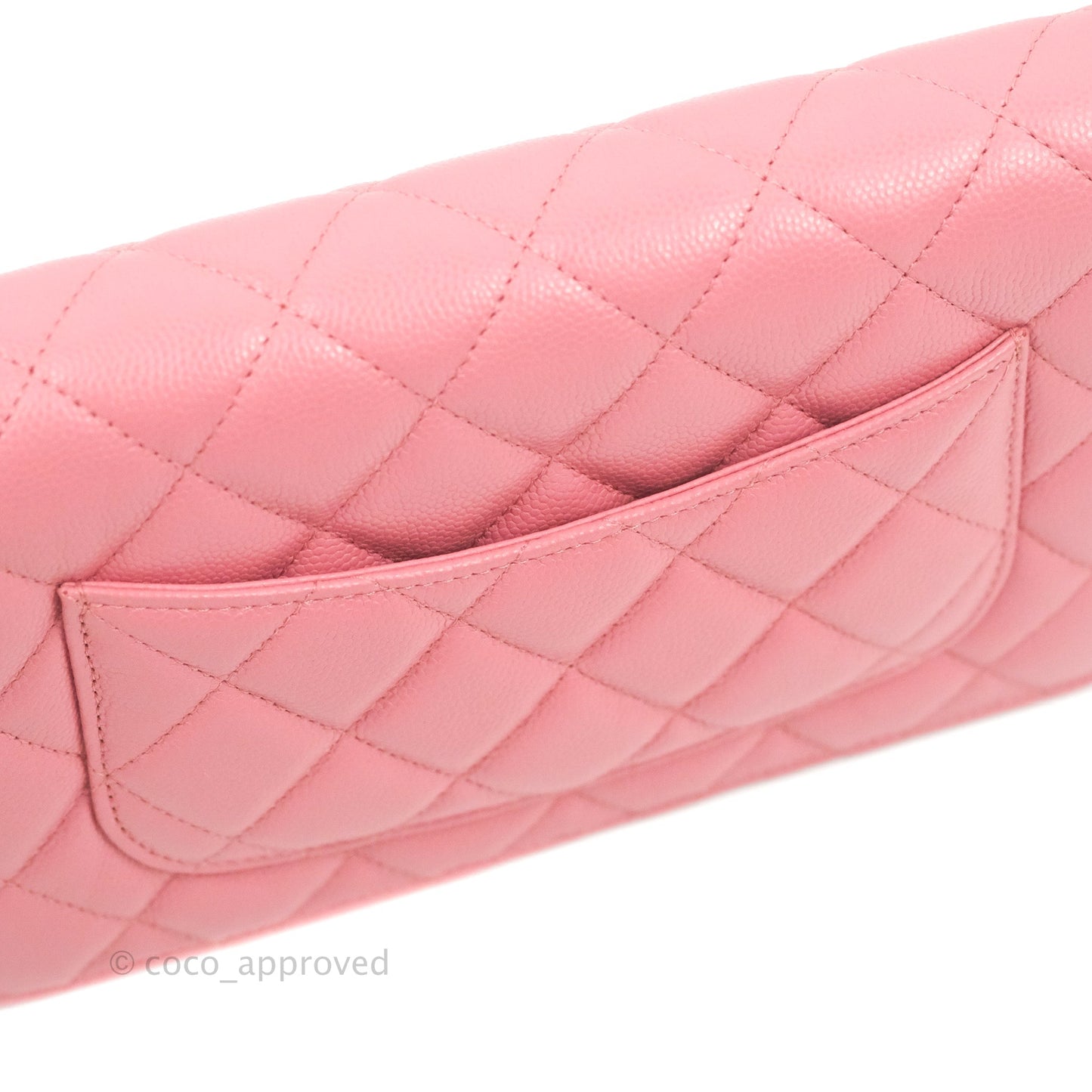 Chanel Quilted Classic Wallet on Chain WOC Pink Caviar Gold Hardware