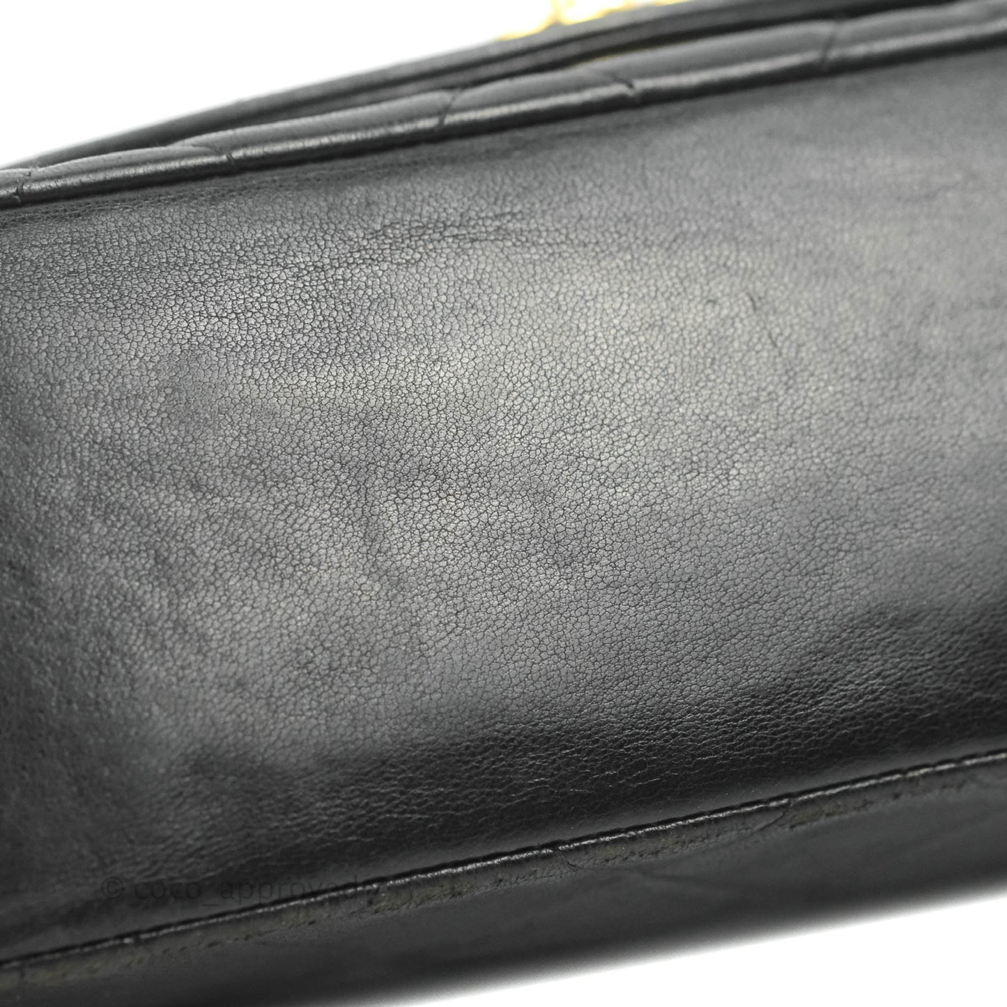 Chanel Vintage Small Classic Diana Flap Bag Black Lambskin 24K Gold Hardware
