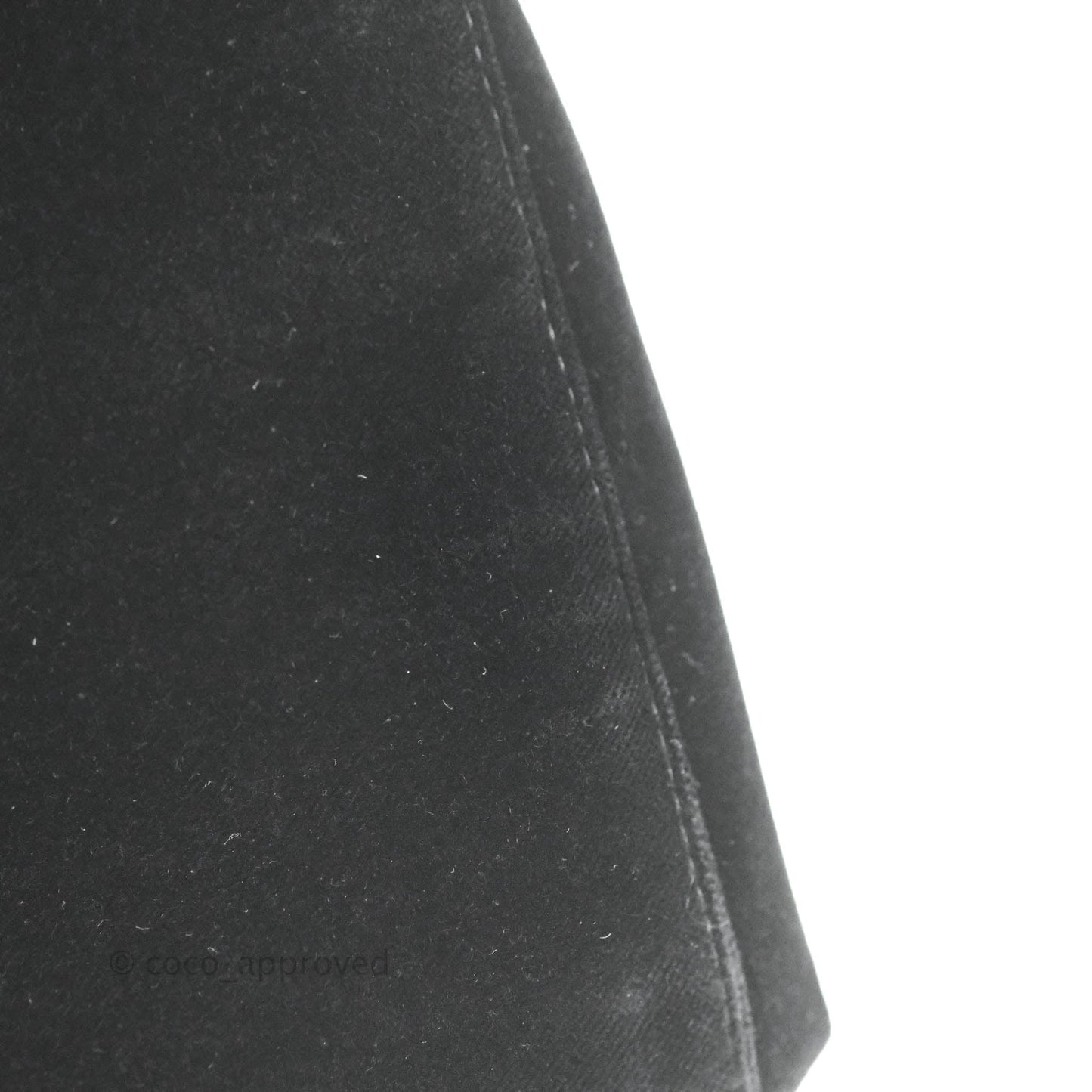 Chanel Vintage CC Handbag So Black Velvet