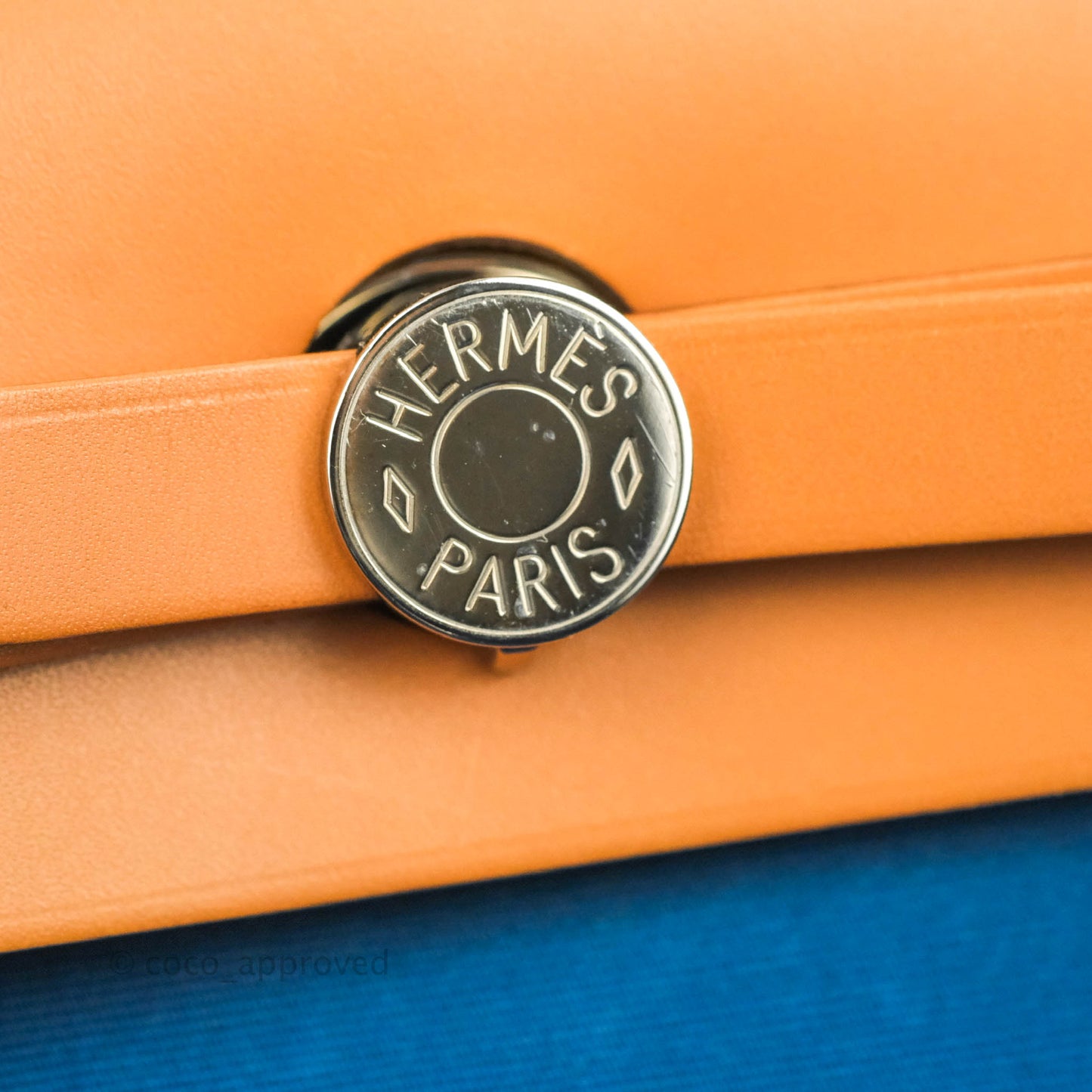 Hermès Herbag Zip 31 Outremer Nature Leather Palladium Hardware