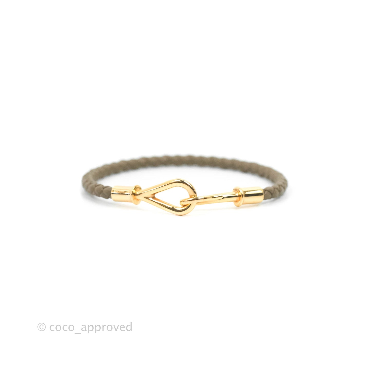 Hermès Jumbo Bracelet Étoupe Swift