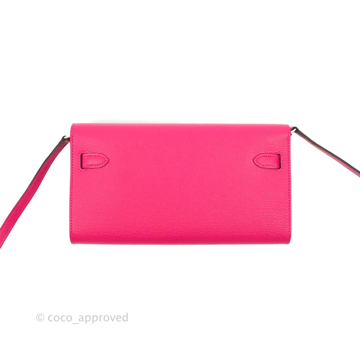 Hermès Kelly To Go Wallet Rose Mexico Chevre Mysore Palladium Hardware