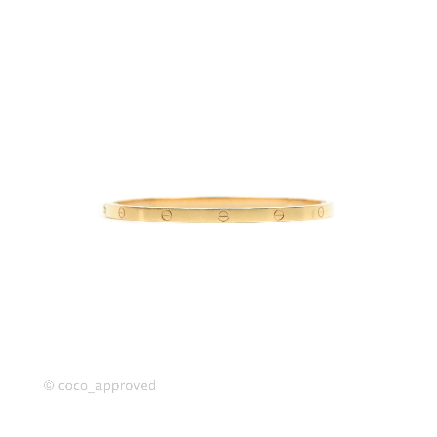Cartier Small Love Bracelet Rose Gold Size 17
