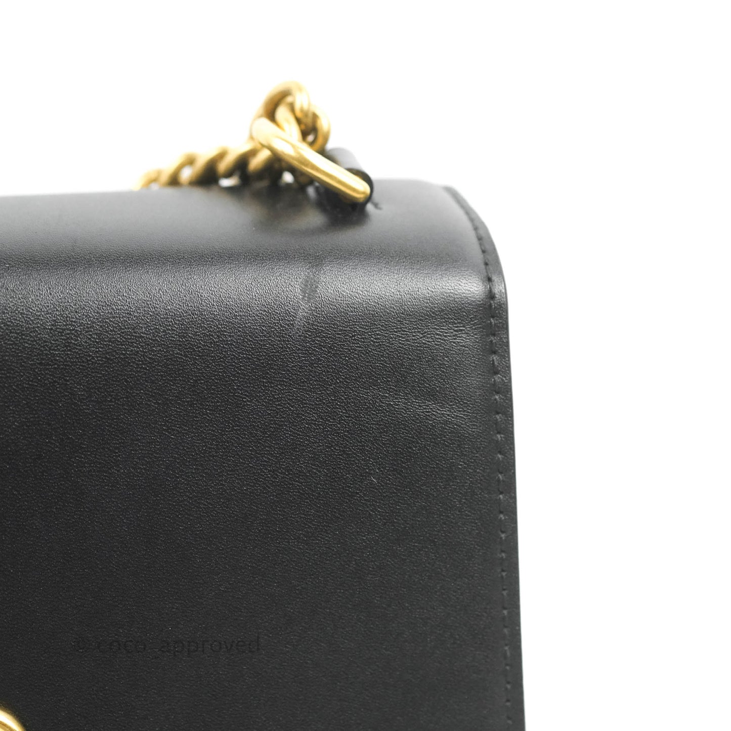 Balenciaga Small Sharp Chain Shoulder Bag Black Box Calfskin