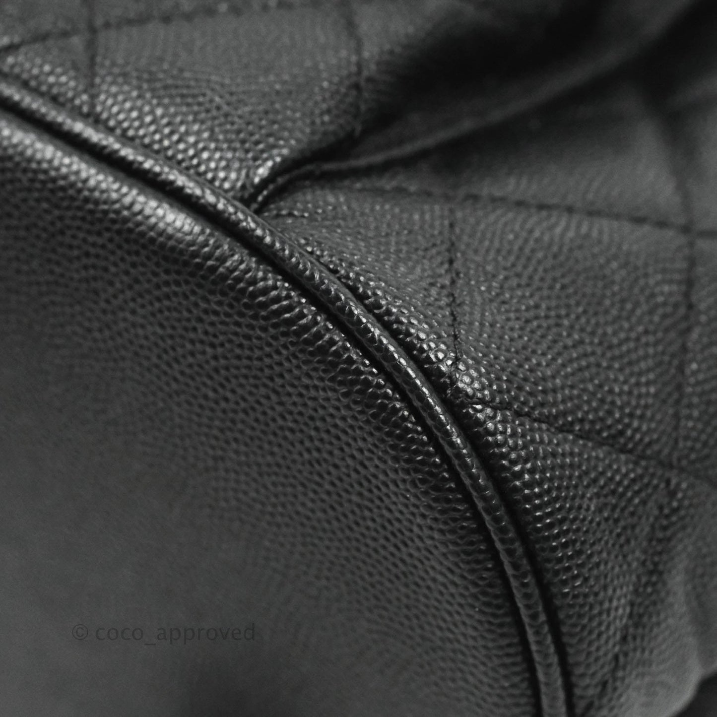 Chanel Quilted Black Caviar Duma Backpack Bag Gold Hardware
