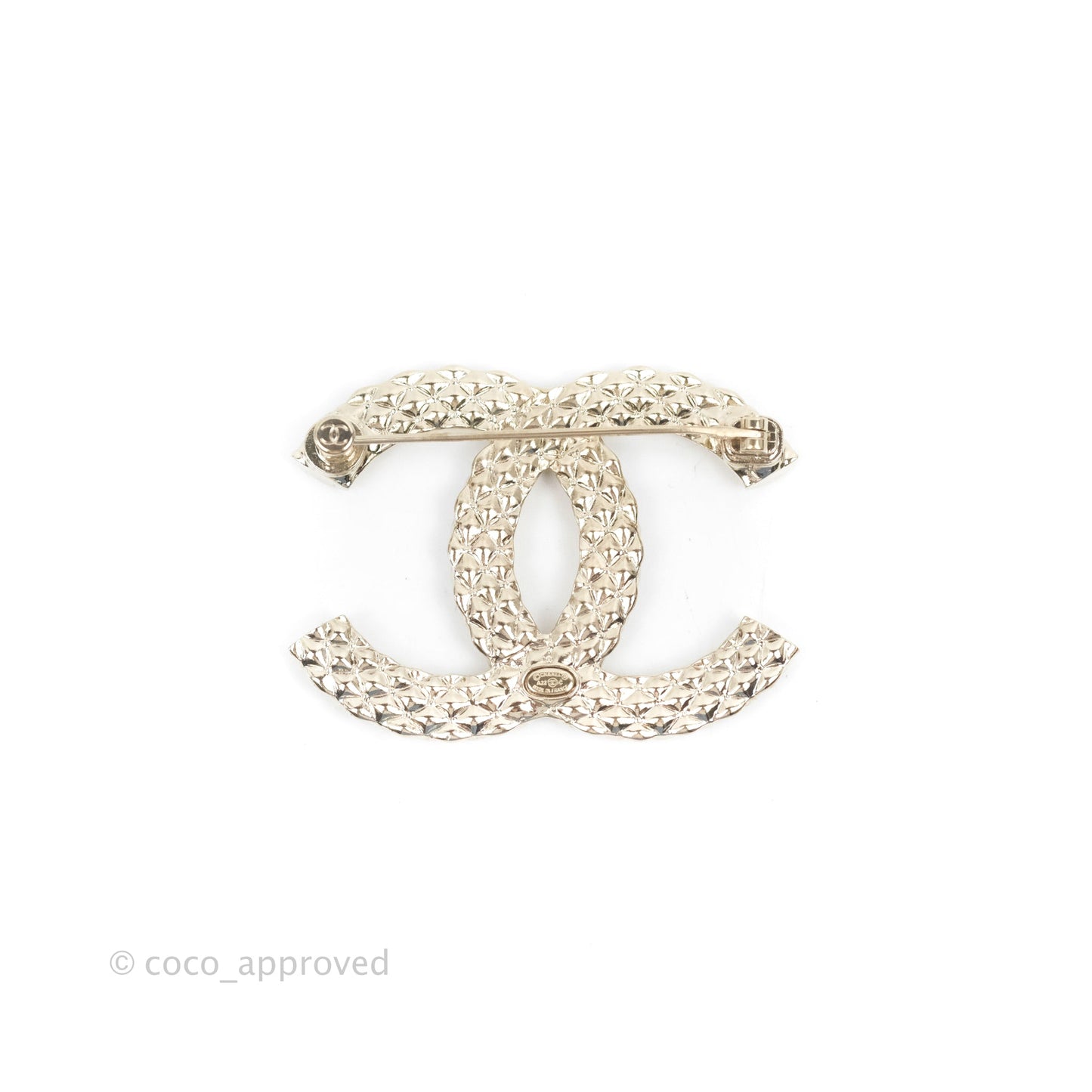 Chanel CC Crystal Brooch 22C