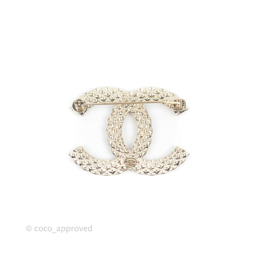 Chanel CC Crystal Brooch 22C