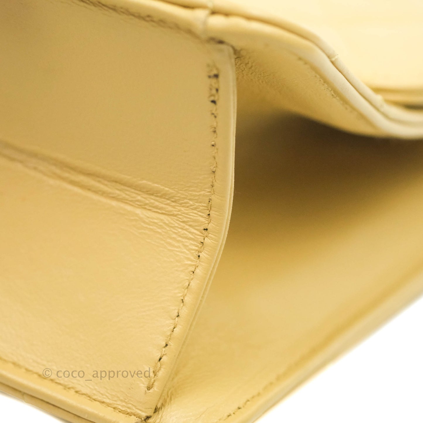 Chanel Vintage Single Flap Beige Lambskin 24K Gold Hardware