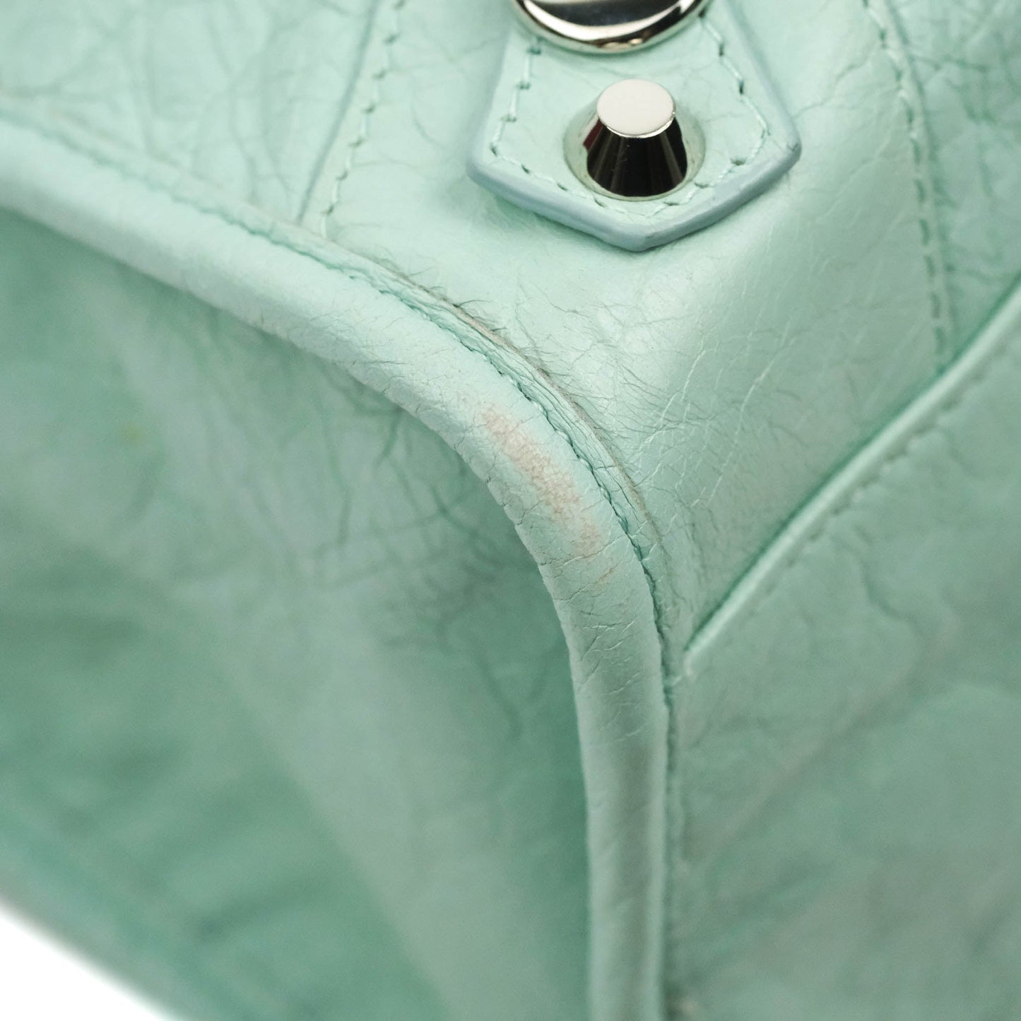 Balenciaga Classic City Bag Tiffany Blue Calfskin Silver Hardware
