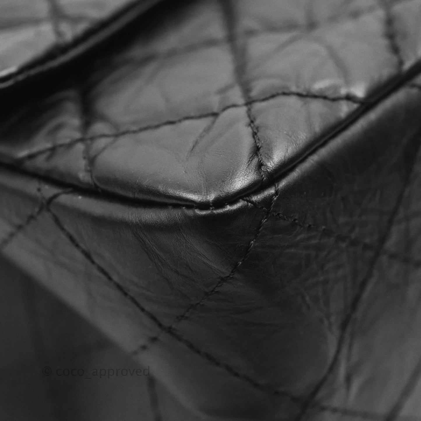 Chanel Reissue Quilted Aged Calfskin Black Ruthenium Hardware 227