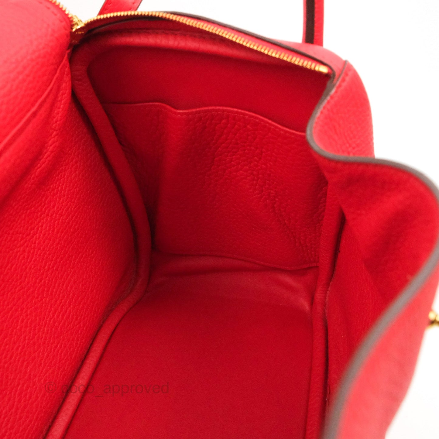 Hermès Lindy 26 Rouge de Coeur Clemence Gold Hardware