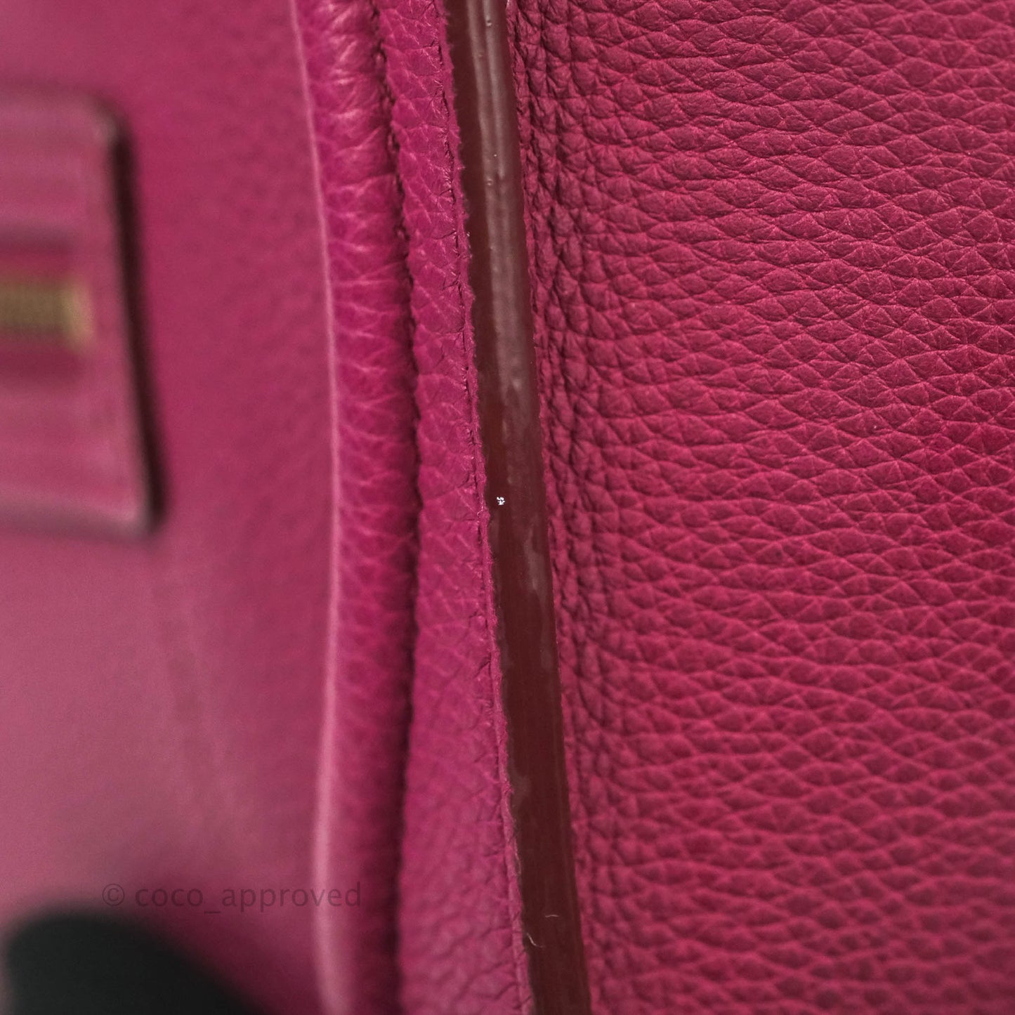 Celine Nano Luggage Plum Drummed Calfskin