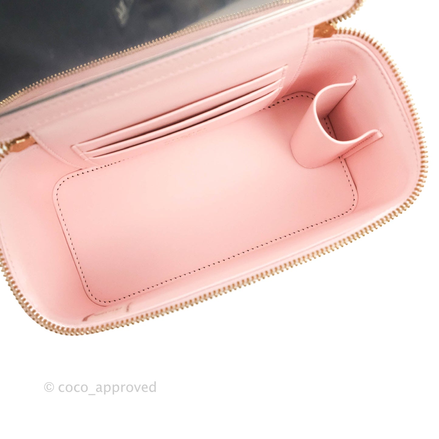 Chanel Classic Vanity with Chain Pink Caviar Gold Hardware