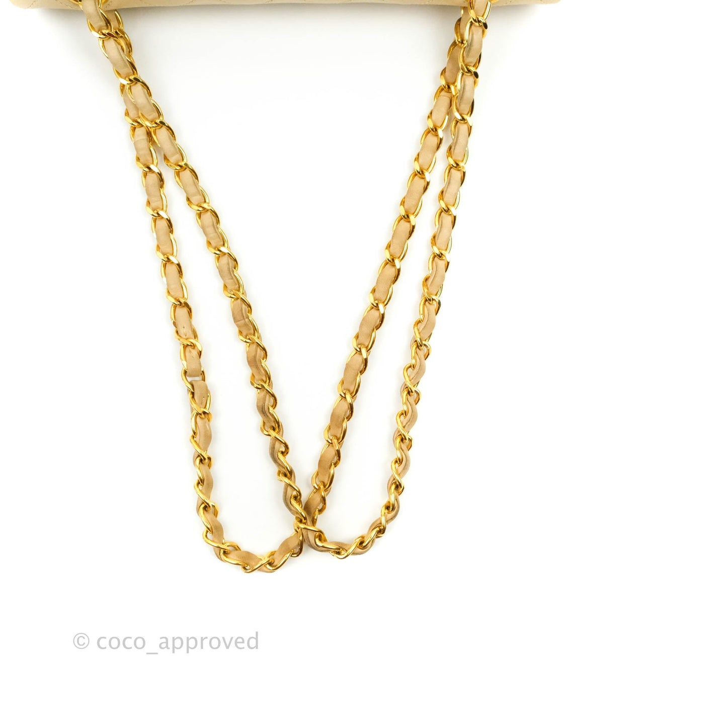 Chanel Classic Vintage Small Flap Beige Lambskin 24K Gold Hardware