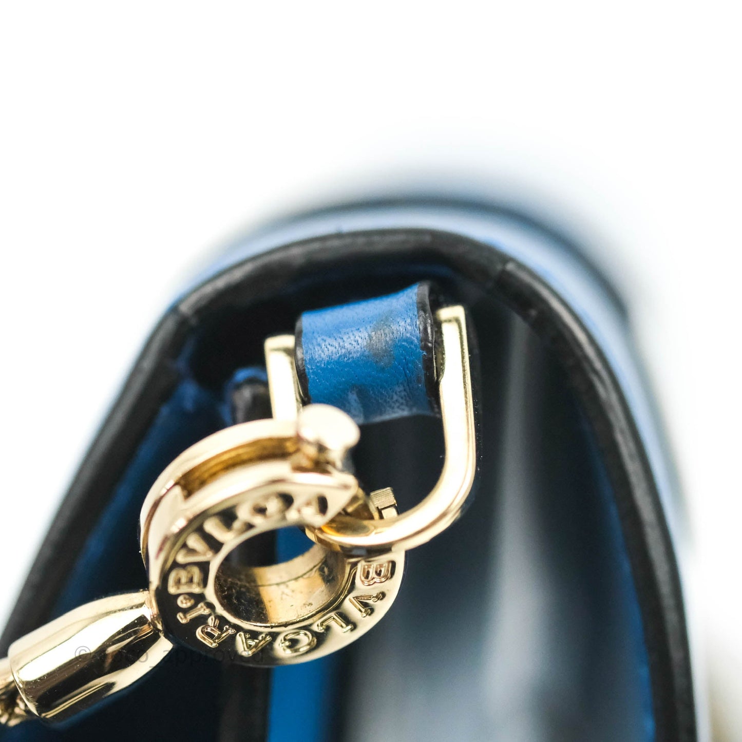 Bvlgari Serpenti Forever Mini Bag in Blue Gold Hardware
