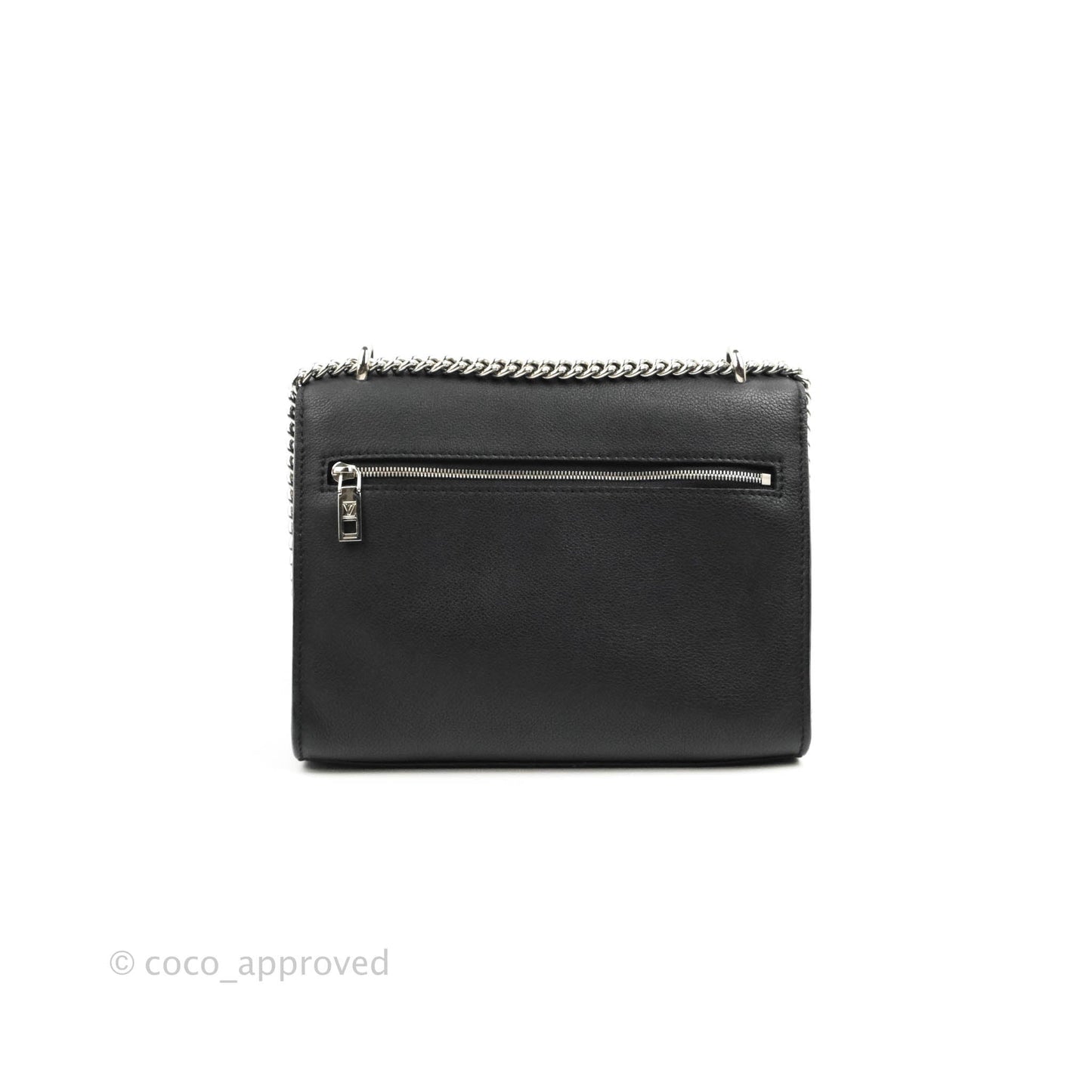 Louis Vuitton My Lockme BB Bag Black Calfskin Silver Hardware