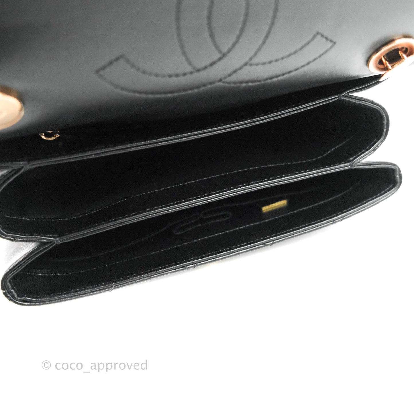 Chanel Trendy CC Small Black Lambskin Rose Gold Hardware