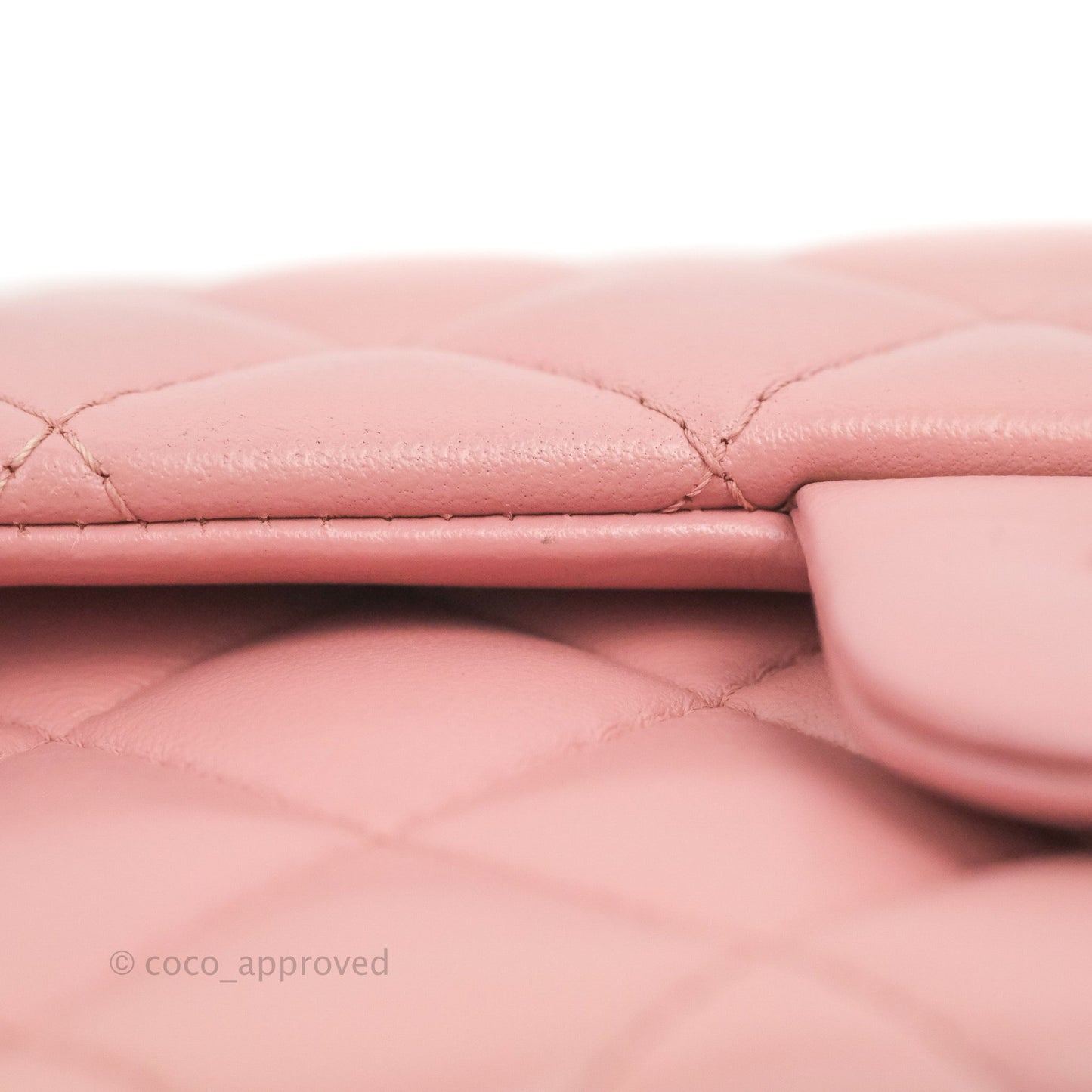 Chanel Quilted Mini Rectangular Flap Pink Lambskin Gold Hardware