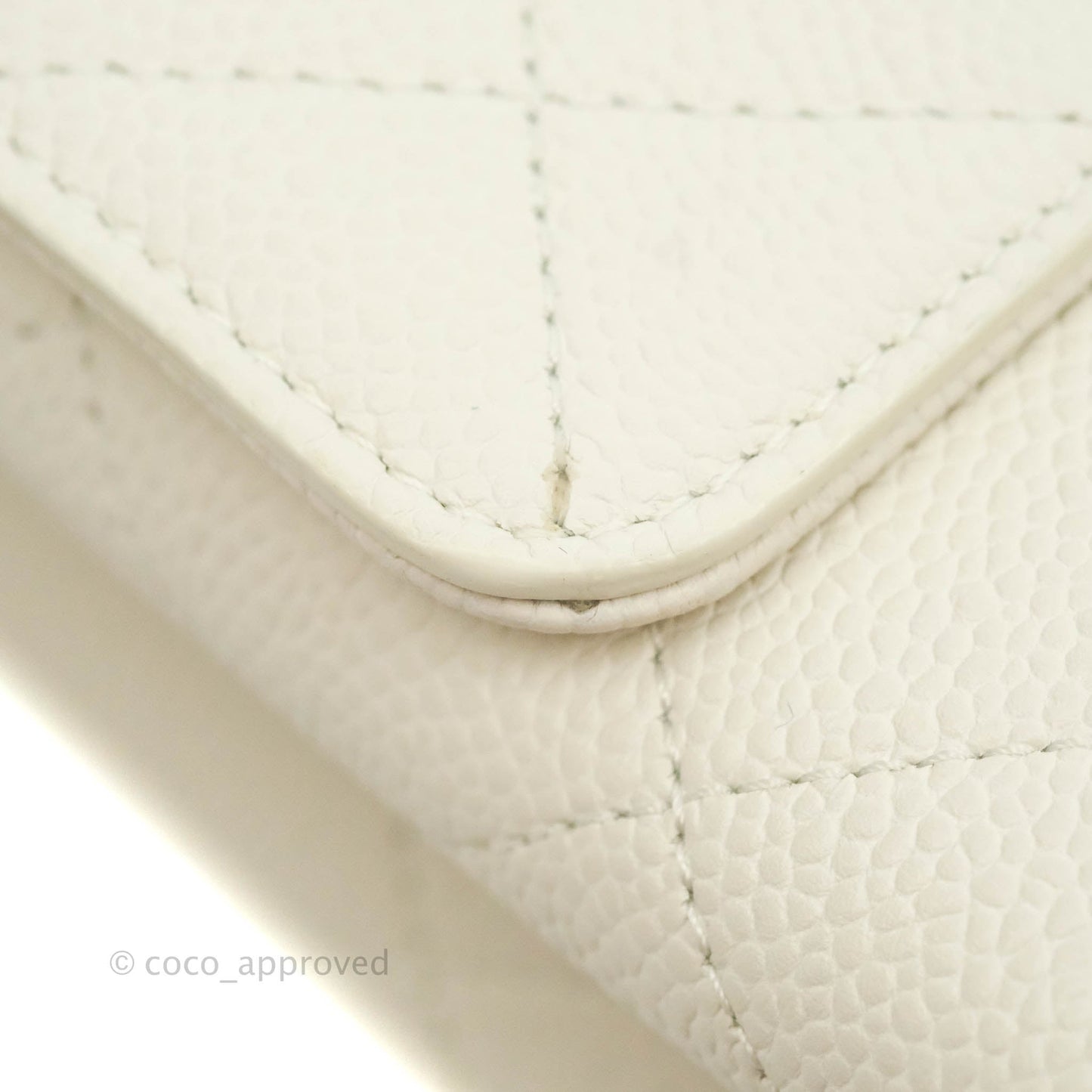 Chanel Chic Affinity Small Grained Calfskin Ivory Gold Hardware