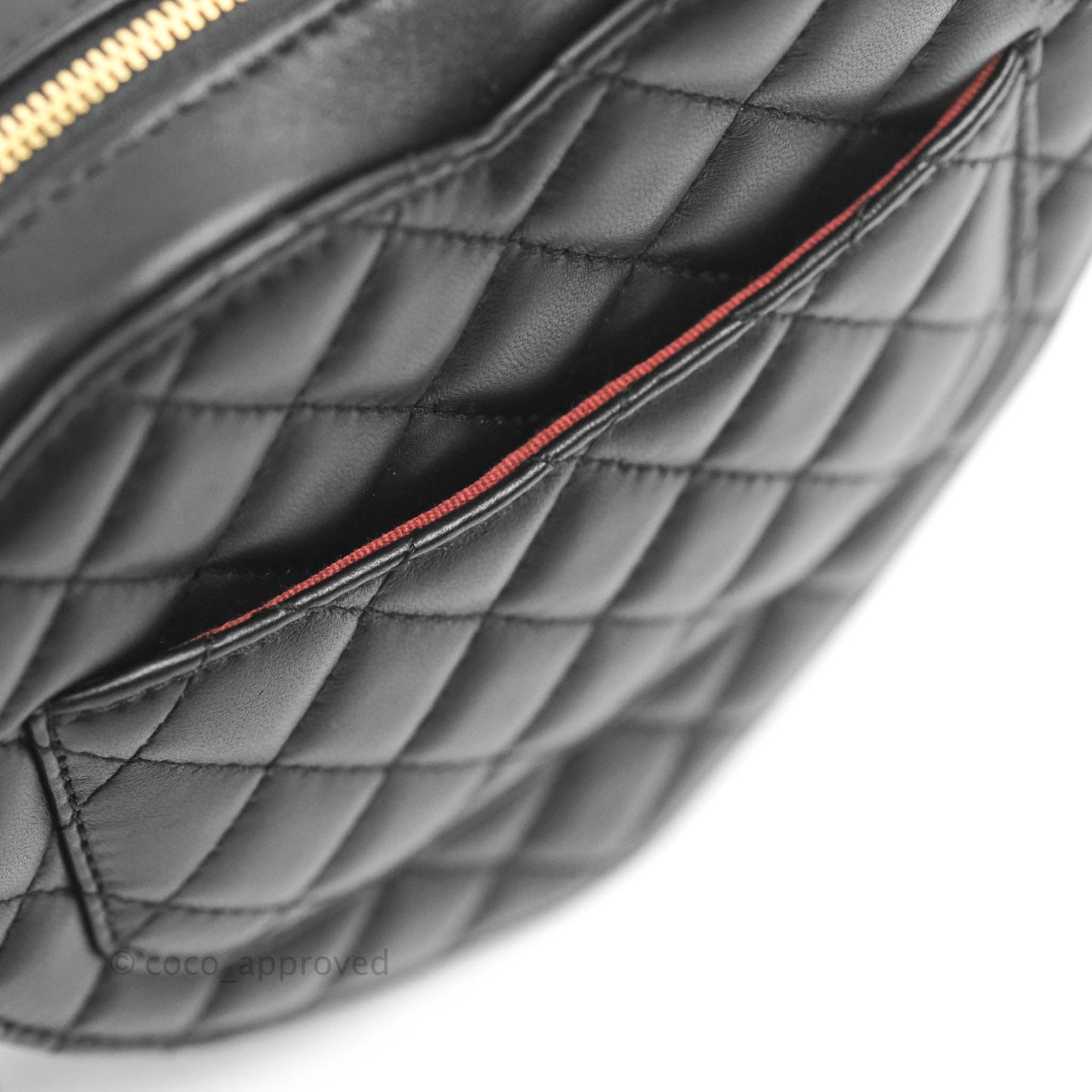 Chanel Large Heart Bag Black Lambskin Gold Hardware 22S