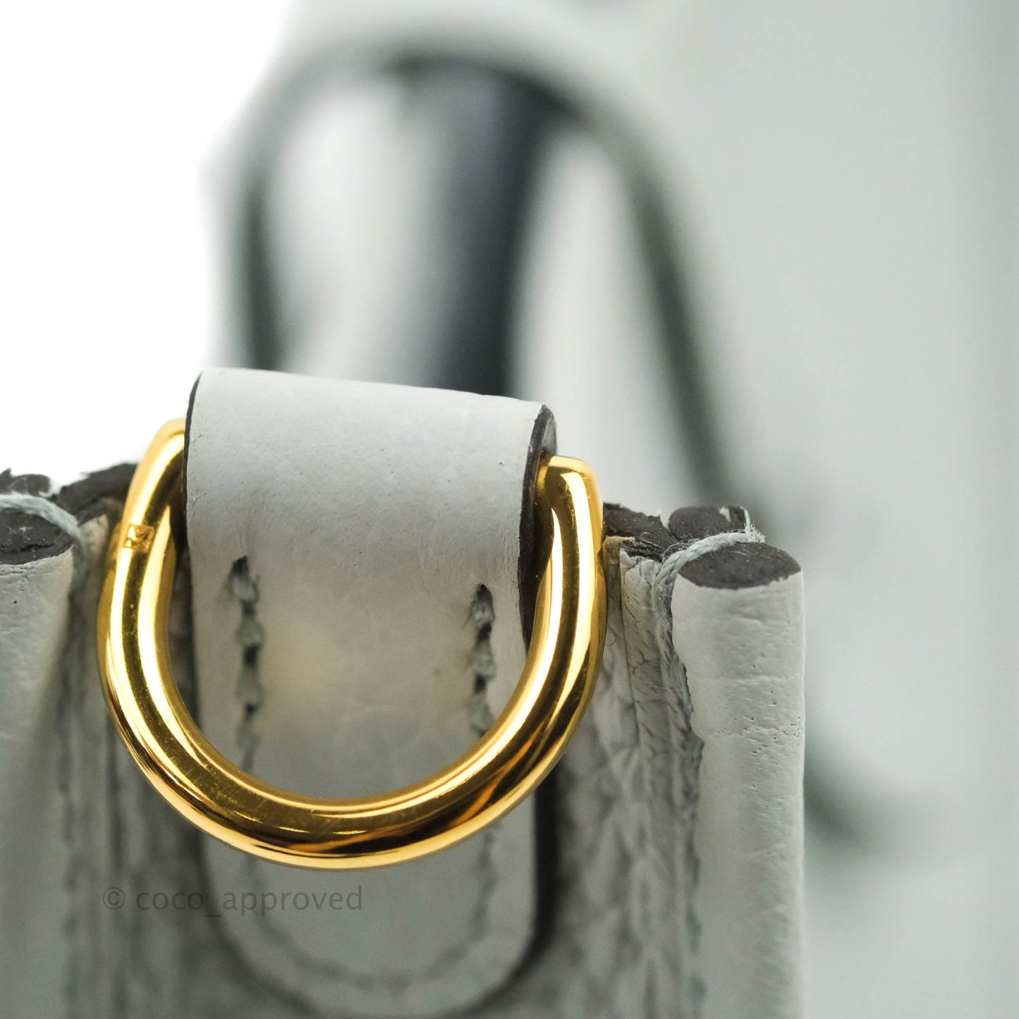 Hermès Mini Evelyne Amazone 16 Bleu Pale 08/ Gris Etain 8F Gold Hardware