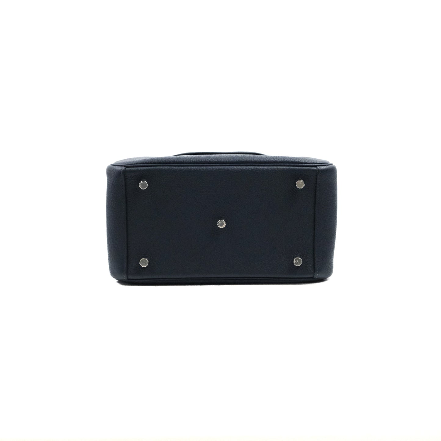 Hermès Lindy 26 Bleu Nuit Clemence Silver Hardware