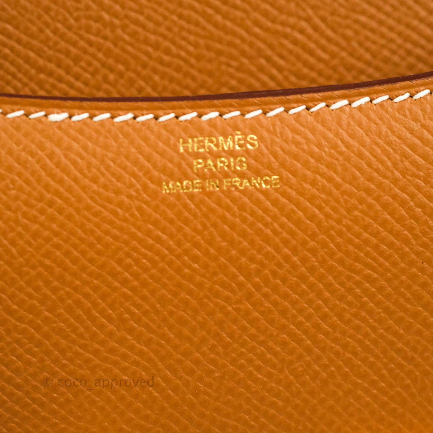 Hermès Constance Mini 18 Gold Epsom Gold Hardware