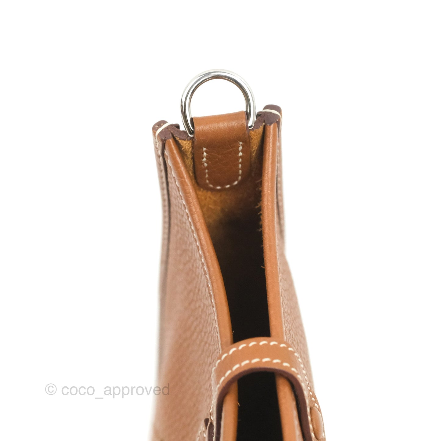 Hermès Mini Evelyne 16 Gold Clemence Palladium Hardware