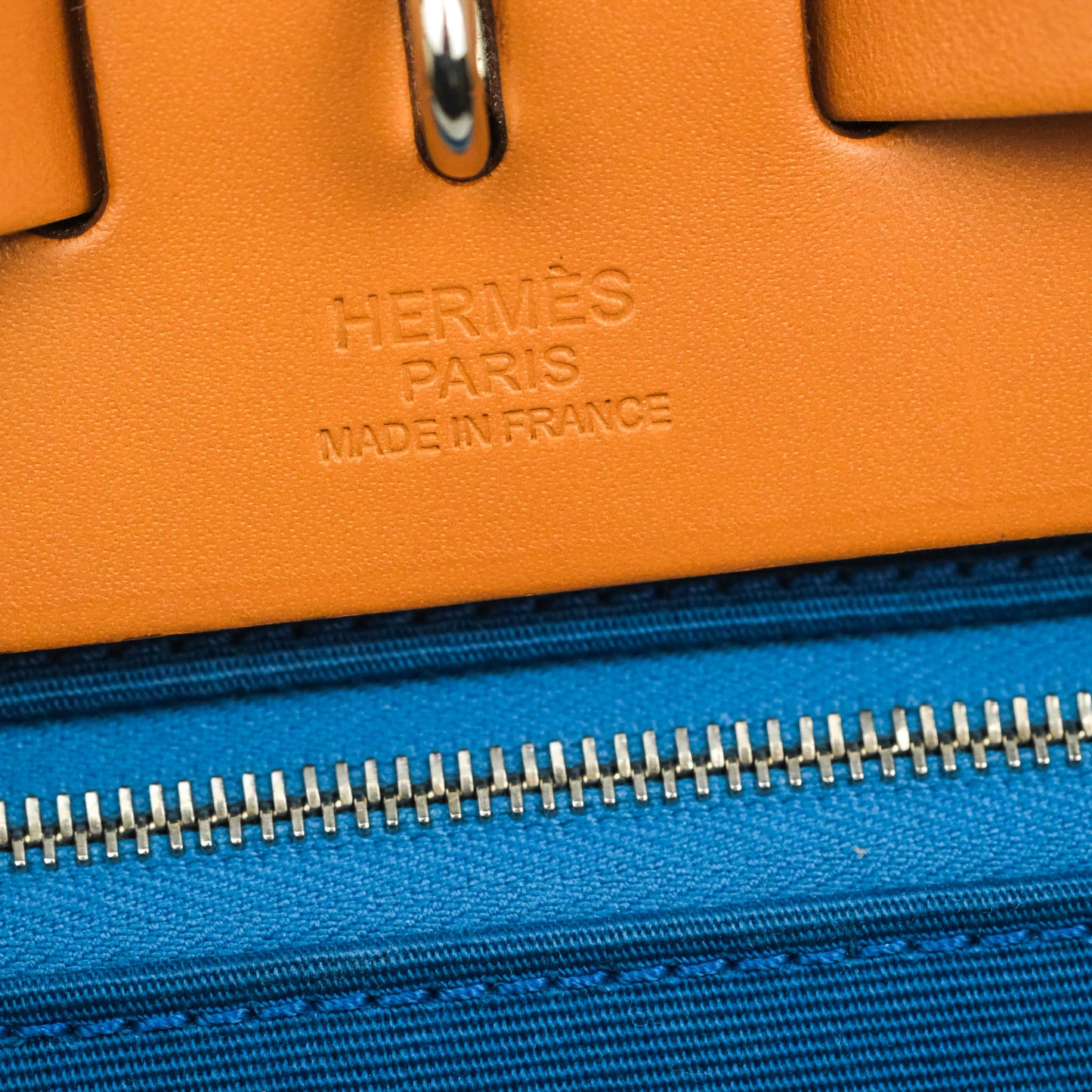 Hermès Herbag Zip 31 Outremer Nature Leather Palladium Hardware