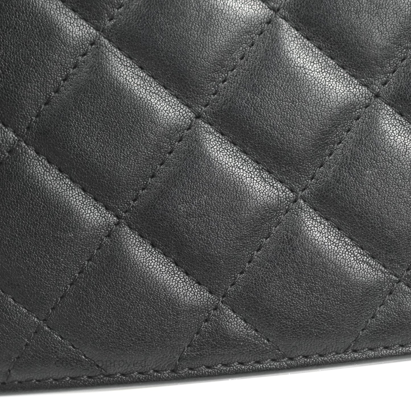 Chanel Quilted Mini Urban Companion Flap Black Calfskin Silver Hardware