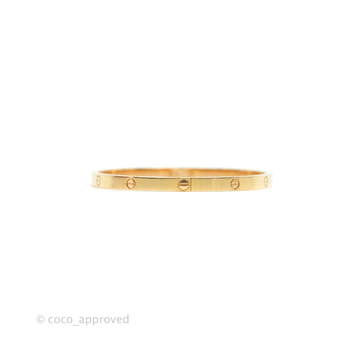 Cartier Small Love Bracelet Rose Gold Size 17